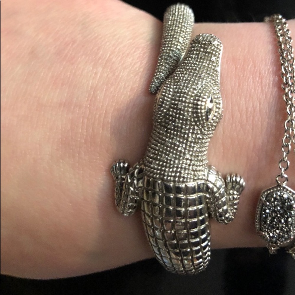 ISO MATCHING RING!!! Ss n diamond crocodile cuff